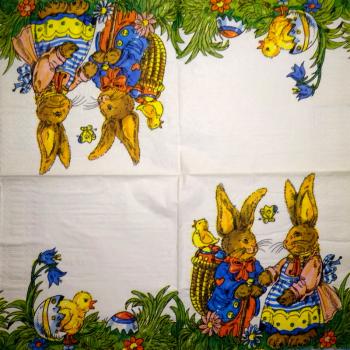 184 Rabbits:  unnatürlich - 3-ply - 35x35 cm